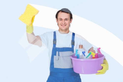 Office cleaning service in EC1 maintaining a tidy workspace