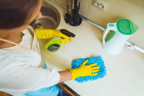 Professional upholstery cleaning for a sofa in EC1