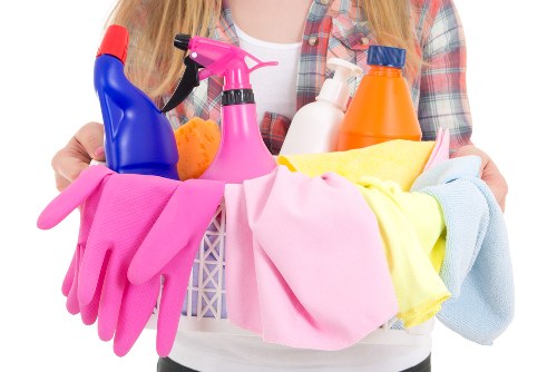 Professional cleaners in EC1 servicing a modern London property