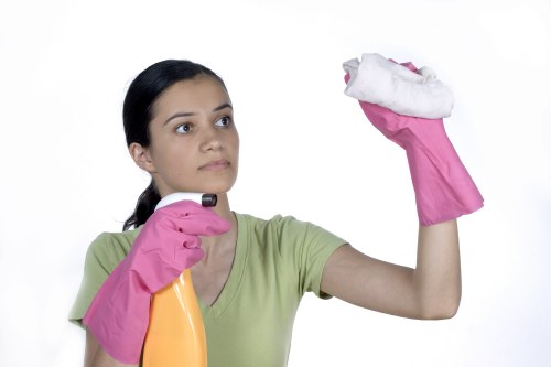 Commercial cleaner in EC1 maintaining office cleanliness